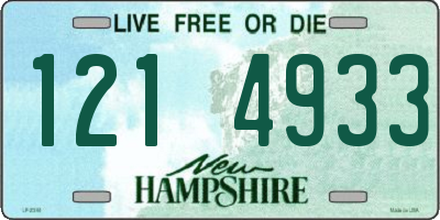 NH license plate 1214933