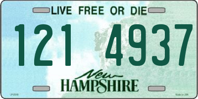 NH license plate 1214937
