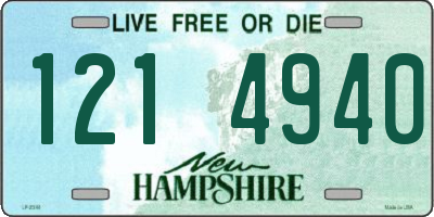 NH license plate 1214940