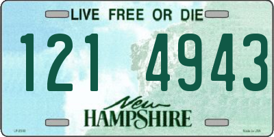 NH license plate 1214943