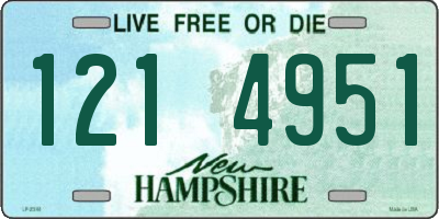 NH license plate 1214951
