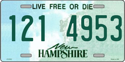 NH license plate 1214953