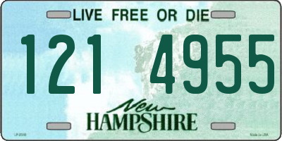 NH license plate 1214955