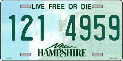 NH license plate 1214959