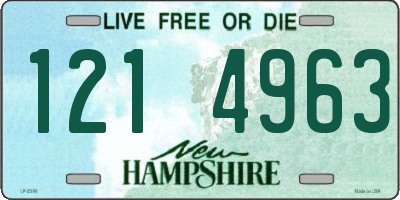 NH license plate 1214963