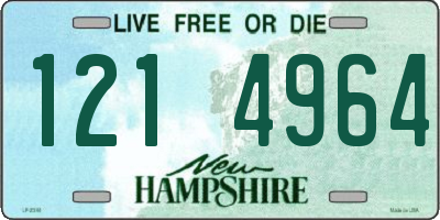 NH license plate 1214964