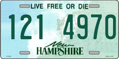 NH license plate 1214970
