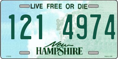 NH license plate 1214974