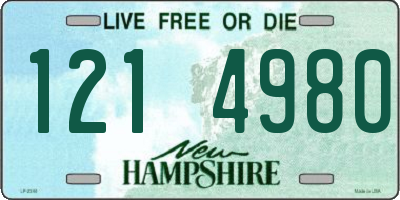 NH license plate 1214980