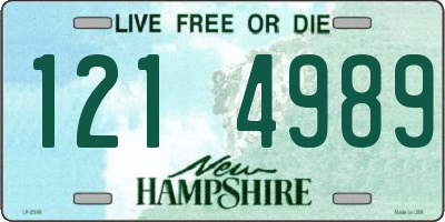 NH license plate 1214989