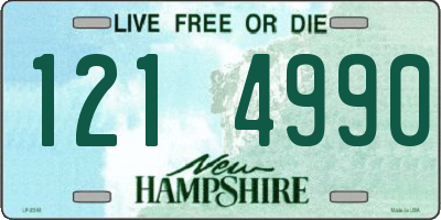 NH license plate 1214990