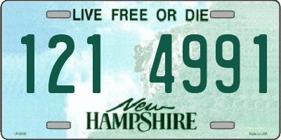 NH license plate 1214991