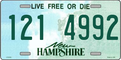 NH license plate 1214992