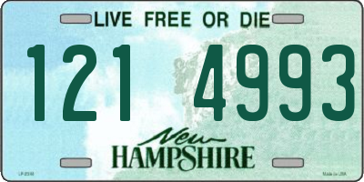 NH license plate 1214993