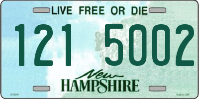 NH license plate 1215002