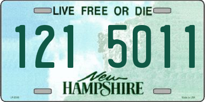 NH license plate 1215011