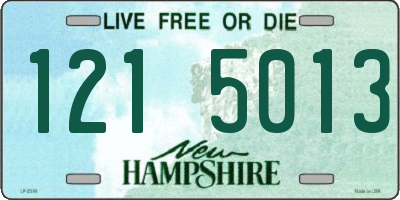 NH license plate 1215013