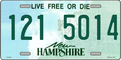 NH license plate 1215014