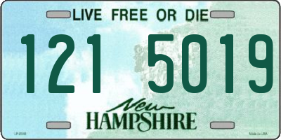 NH license plate 1215019