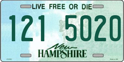 NH license plate 1215020