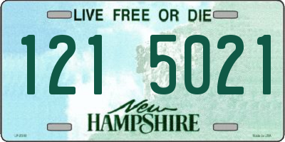 NH license plate 1215021