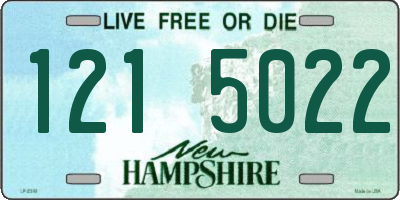 NH license plate 1215022