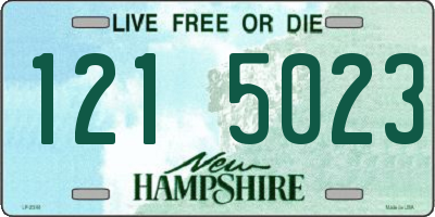 NH license plate 1215023
