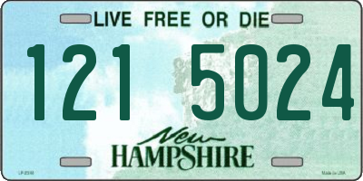 NH license plate 1215024