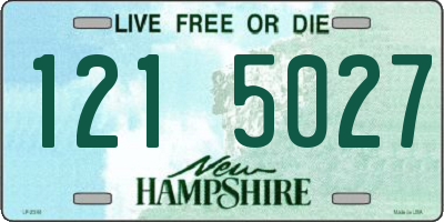 NH license plate 1215027