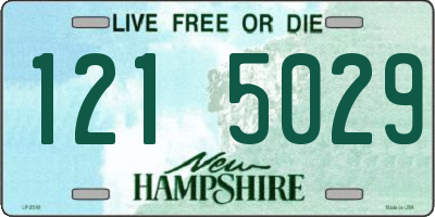 NH license plate 1215029