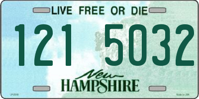 NH license plate 1215032