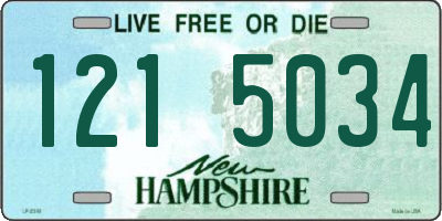 NH license plate 1215034