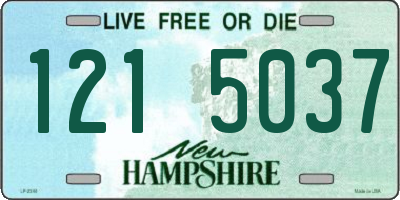 NH license plate 1215037