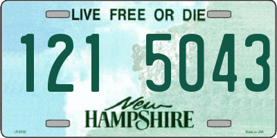 NH license plate 1215043
