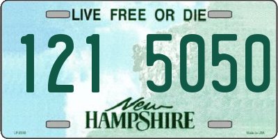 NH license plate 1215050