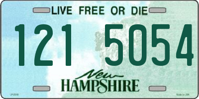 NH license plate 1215054
