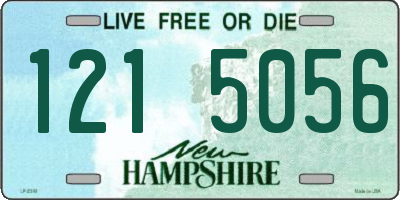 NH license plate 1215056