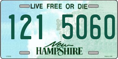 NH license plate 1215060