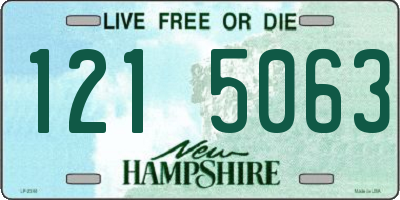 NH license plate 1215063