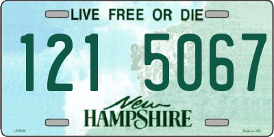 NH license plate 1215067