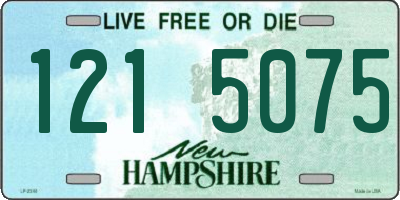 NH license plate 1215075