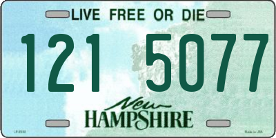 NH license plate 1215077