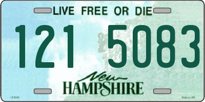 NH license plate 1215083