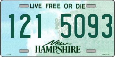 NH license plate 1215093