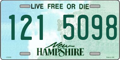 NH license plate 1215098