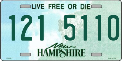 NH license plate 1215110