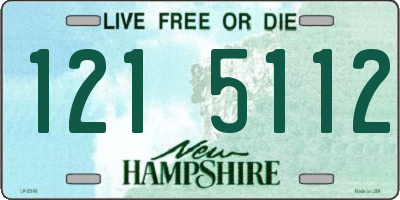 NH license plate 1215112