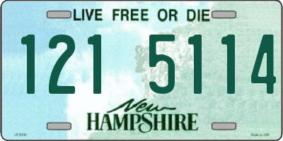 NH license plate 1215114