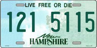 NH license plate 1215115