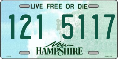 NH license plate 1215117